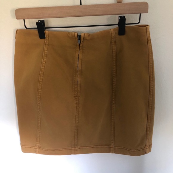 Free People Mustard Skirt - Picture 9 of 9